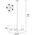 thumbnail image 2 of 22345CLFTBZ-Maxim Lighting-Bayview-Five Light Chandelier in Modern style-25.25 Inches wide by 10 inches high, 2 of 2