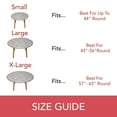 thumbnail image 6 of LAMINET Deluxe Elastic Edged Flannel Backed Vinyl Fitted Table Cover -Multi-Color Geometric Medallion Pattern - Small Round - Fits Tables up to 40" - 44" Diameter ( ETOVMED48), 6 of 8