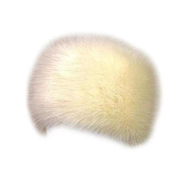 Sombrero de piel sintética de invierno Accesorios para la cabeza Traje a prueba de viento Regalo Gorro de esquí de estilo para aire Blanco BLESIY Sombrero de invierno