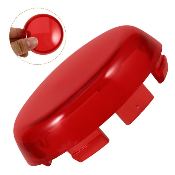 WASHWEPE 1Pcs Red Plastic Motorcycle Turn Signal Lens Cover For Better Signal Light Protection