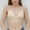 Beige, variant on Women's Polyester Purple chemical fiber underwear Underwear For Women Push Up Adjustable Bra Tube Top Anti Sagging Breast Plus Size No Wire Full Cup Lift Underwear