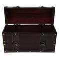 thumbnail image 4 of Caja De Vino De Madera, Caja Para Botellas De Vino, Diseño De Almacenamiento Doble, Forma De Equipaje De Moda, Soporte Retro Para 2 Botellas De Vino Para Colección, 4 of 7