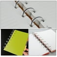 thumbnail image 6 of Voiceine 36pcs Solid Metal Loose Leaf Binder Rings Mushroom Shaped 360 Degree Rotatable Clear Plastic Book Rings for Home School Office Notebooks Index Cards Flashcards, 6 of 11
