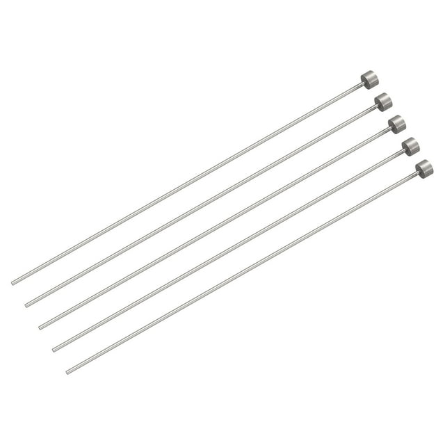 Unique Bargains Straight Ejector Pins, 2mm Dia 65Mn Steel Round Tip Punch 150 Length for Mechanical 5Pack
