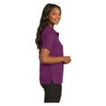 thumbnail image 3 of Port Authority Women's Short Sleeve Silk Touch Classic Polo Shirt Deep Berry X-Small, 3 of 4