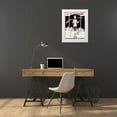 thumbnail image 3 of Vintage Apple Collection 25x32 White Modern Wood Framed Museum Art Print Titled - Art Deco Skiing, 3 of 4