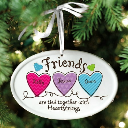 personalized friends heartstrings oval christmas ornament walmart com