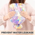 thumbnail image 5 of 2L Hot Water Bottle with Soft Velvet Cover PVC Hot Water Bag for Pain Relief Long-Lasting Warmth Abstract Rainbow Colors, 5 of 8