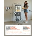 thumbnail image 3 of VEVOR Popcorn Machine with Cart, 8oz Stainless Steel Kettle, 800W Commercial Popcorn Maker, 48 Cups per Batch Theater Style Popper, with 2-Button Control Glass Wall PC Door 1 Scoop 3 Spoons, Black, 3 of 10