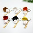 thumbnail image 5 of Baseball Keychain, 2Pcs Baseball Key Holders Three-dimensional Pendant Decorations Creative Keychain Toy Home Storage, 5 of 7