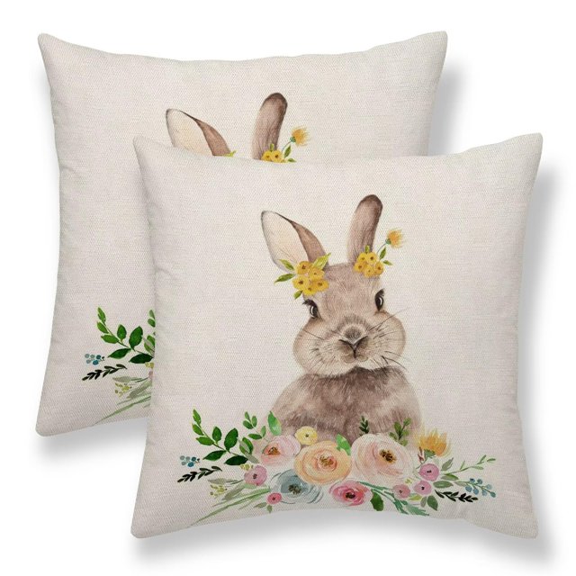 Fundas de almohada Sunshineyan Spring de 60 x 60 cm, juego de 2 sábanas