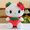 35cm RD cat, variant on Kawaii Hello Kitty Plush Stuffed Toys Strawberry Pillow Dolls Birthday Gift Home Decoration Animal Doll