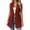 Wine, variant on Women's Blazer Solid Color Long Line Lapel Sleeveless Stretchy Lightweight Open Front Vest Jacket Women's Business Casual Work Office Versatile Outerwear