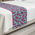 thumbnail image 2 of Strawberry Bed Runner, Repeating Pattern with Abstract Modern Design Summer Fruit, Decorative Accent Bedding Scarf for Hotels Homes and Guestrooms, King, Magenta Grey and Seafoam, by Ambesonne, 2 of 2