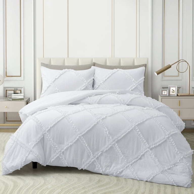 Basics Reversible Lightweight Microfiber Comforter Blanket,  Twin/Twin XL, White/White