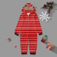 Christmas Pjs for Family Kids Jumpsuit Cute Deer Print Plaid Romper