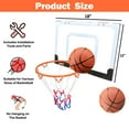 thumbnail image 2 of Ambifirner 18 inch Mini Basketball Hoop for Door, Basketball Hoop Indoor, Mini Hoop with Balls/Inflator/Breakaway Rim, Basketball Toy Gifts for Kids and Adults, 2 of 5