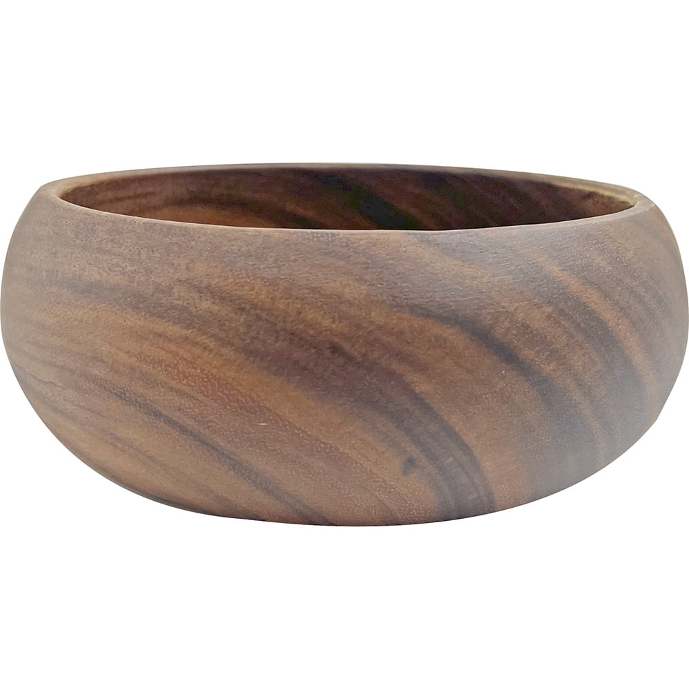 South Seas Native Treasures Acacia Wood Round Satin Calabash 3"x8"