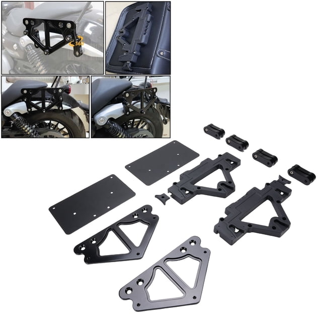 Support de Sacoche de Moto à Dégagement Rapide en Alliage d'Aluminium Résistant aux Intempéries Stabilité Améliorée Remplacement pour Shadow SABRE VLX VT750