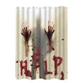 thumbnail image 3 of Cortina de ducha temática de Halloween Ducha de baño Bañarse Drapeado sangriento Decoración de miedo de vacaciones kenally HA000140-00B, 3 of 4