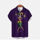 thumbnail image 3 of Ceisia Men's Regular Loose Short-Sleeve Mardi Gras Themed Shirt Carnival Element Print Spring Summer Shirt Gift, 3 of 7