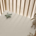 thumbnail image 6 of Little Grape Land Muslin Crib Sheets 2 Pack, 100% Cotton Fitted Baby Mattress Sheets for Boys & Girls, Soft Breathable Neutral Nursery Bedding, Standard Crib Size 52"x28", Bear, 6 of 7