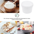 thumbnail image 2 of Freezer Containers Dessert Cup Ice Cream Box Clear Cups Yogurt Jars Straight Plastic White, 2 of 6
