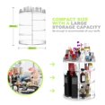 thumbnail image 6 of Makeup Organizer Rotating, 8-Layer Large Capacity Cosmetics Organizer, 360 Adjustable Skincare Spinning Stand, Clear Makeup Carousel for Vanity, Countertop -Plus Size, 6 of 8