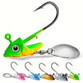 thumbnail image 4 of 1pc Carbon Steel Fishing Jig Head Hooks, 7g/10g/15g, Anti-Snagging Soft Bait Weights, Lure Accessories for Freshwater and Saltwater Fishing, Fishing Hooks, 4 of 6