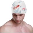 thumbnail image 2 of FYBTO Casquette de Natation Poisson Peinture de Style Chinois Adulte FYBTO Polyester, 2 of 4