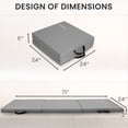 thumbnail image 2 of BalanceFrom 6ft x 2ft x 2in 3-Panel All-Purpose Folding Gymnastics Mat, Gray, 2 of 10