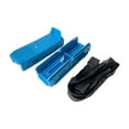 thumbnail image 4 of Patines de hielo para niños pequeños Patines de hielo ajustables para niños, con cierre de correa, soporte para aprender a patinar para niños, niñas, azul, 4 of 8