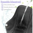 thumbnail image 4 of 7 in 1 Reusable Menstrual Pads with Wings, 10 x 7 inch Breathable Mesh Surface Cloth Sanitary Pads for Heavy Flow with Wet Bag, Washable Overnight Cloth Panty Liners for Women - L, 4 of 7