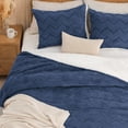 thumbnail image 2 of SoComfy by Bedelite Fluffy Sherpa Comforter Set, Set-3 Piece, King, Navy, 2 of 7