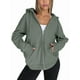 thumbnail image 3 of Sudaderas con Capucha y Cremallera para Mujer, Sudaderas Extragrandes, Conjuntos de Moda Escolar para Otoño, Chaquetas Informales, Ropa de Invierno Verde S, 3 of 9