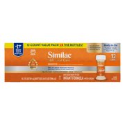 Similac 360 Total Care Sensitive Ready-to-Feed Baby Formula, Has 5 HMO Prebiotics, 2-fl-oz Bottle, Pack of 12