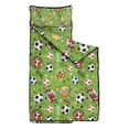 thumbnail image 2 of Green Soccer Comic Pattern Toddler Nap Mats for Kids Preschool,Sleeping Mat Bag or Kids,Toddler Sleeping Bag,Toddler Nap Mat or Daycare, 2 of 6