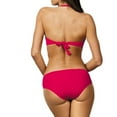 thumbnail image 4 of Women 2pcs Bikini Set Underwire Swimsuit Solid Bathing Suit, 4 of 9