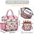 thumbnail image 5 of Pioneer Flower Floral Print Pattern Womens Lunch Box for Work,Insulated Large Lunch Bag for Tween and Teen,Loncheras Para Mujer,Leakproof Adult Lunch Bag for Work,Beach,Travel,Picnic,Camping, 5 of 7