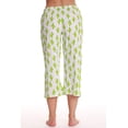 thumbnail image 3 of Just Love 100% Cotton Women's Capri Pajama Pants Sleepwear - Comfortable and Stylish (White - Cactus Love, 1X Plus), 3 of 3