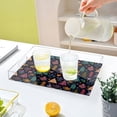 thumbnail image 6 of Acrylic Tray 15.7*11.8*1.9 Inch Transparent Tray Food Tray Tea Cup Tray Serving Trays Cosmetics Storage Kitchen Table Bathroom Sundry Storage Colorful Christmas Trees, 6 of 7