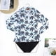 thumbnail image 3 of Gibobby Conjunto de bikini sexy Traje de baño de dos piezas con solar para mujer Traje de baño de manga larga con cremallera Traje de surf de 1 pieza(Negro,M), 3 of 5