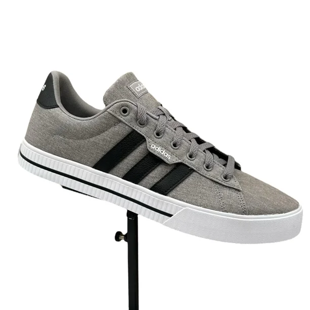 Ad-id-as Men's Daily 3.0 Canvas Skate Sneakers Size 11.5 Gray/Black Casual Shoes