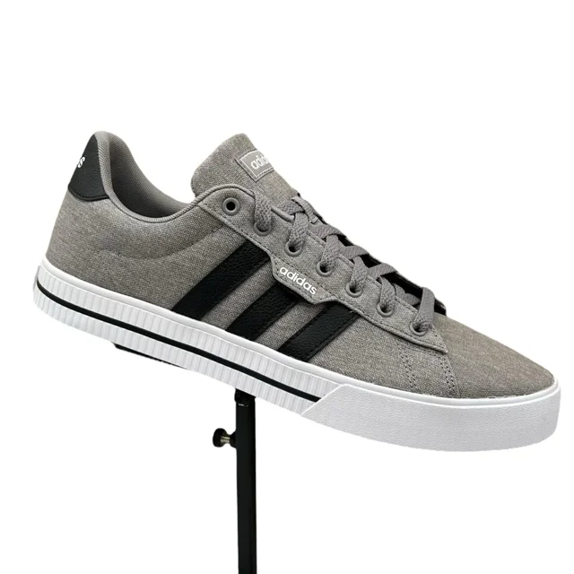 Ad-id-as Men's Daily 3.0 Canvas Skate Sneakers Size 11.5 Gray/Black Casual Shoes