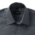 thumbnail image 4 of Russell Collection Mens Long Sleeve Poly-Cotton Easy Care Tailored Poplin Shirt, 4 of 6