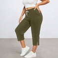 thumbnail image 2 of Bibifish Womens pants plus sized Elastic Waist Sports Pants Loose Fit with Pocket Stretch fit Breathable Workout Active Daily Pants, 2 of 5