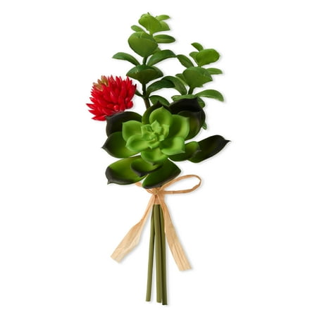 Mainstays Artificial Bundle Green/Orange Puff