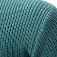thumbnail image 3 of JUUYY Men's Sweater Crewneck Pullover Long Sleeve Color Block Cable Knit Warm Chunky Winter Jumper Sweater Green XXL, 3 of 6