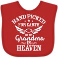 thumbnail image 3 of Inktastic Handpicked for Earth by My Grandma in Heaven Angel Wings Boys or Girls Baby Bib, 3 of 4