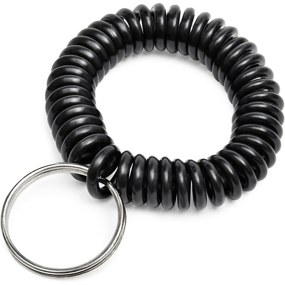 Spiral Wrist Key Chain Spring Coil Bracelet (100 Pack)